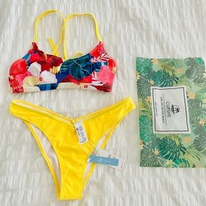 Super cute cupshe bikini. New with tags. Size L